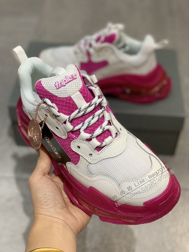 Balenciaga經典款女鞋 巴黎世家新配色氣墊鞋 Balenciaga Triple女士最美老爹鞋  hdbl1049